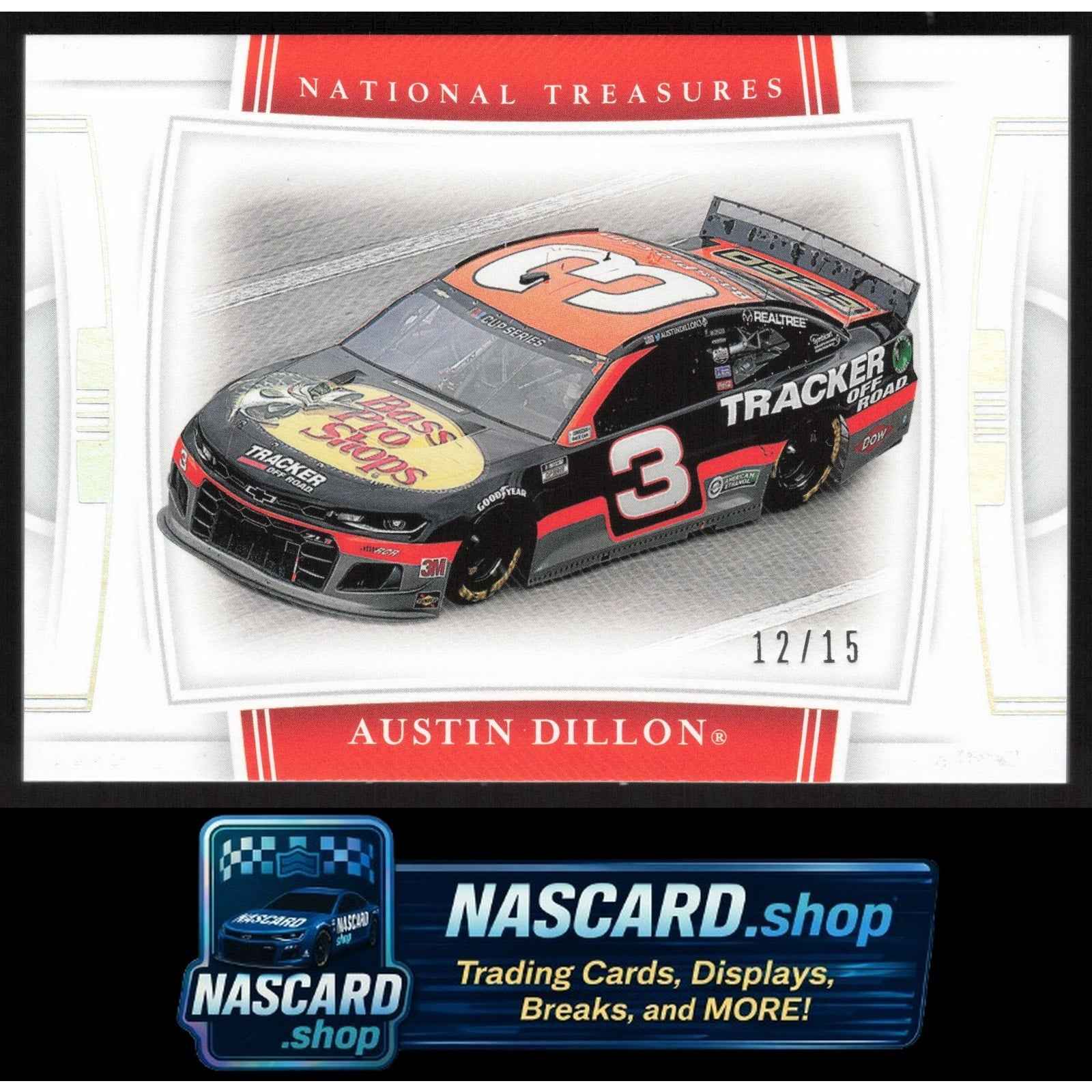 2020 Panini National Treasures #57 Austin Dillon Holo Silver #/15