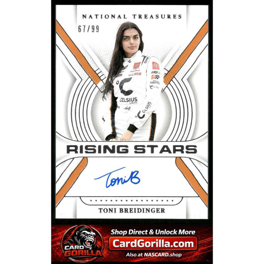 2024 Panini National Treasures #RS-TBG Toni Breidinger Rising Stars #/99