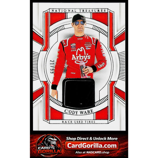 2025 Panini National Treasures #RUT-CWR Cody Ware Race Used Tires #/99