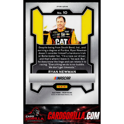 2024 Panini Prizm #10 Ryan Newman White Sparkle
