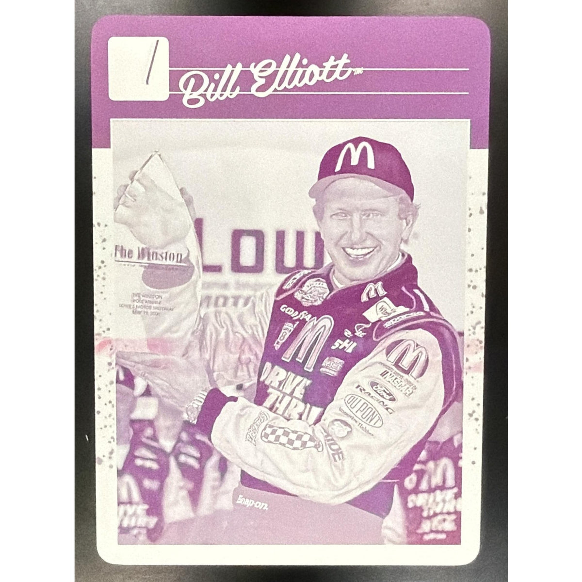 2023 Panini Donruss Bill Elliott #134 Printing Plates Magenta 1/1