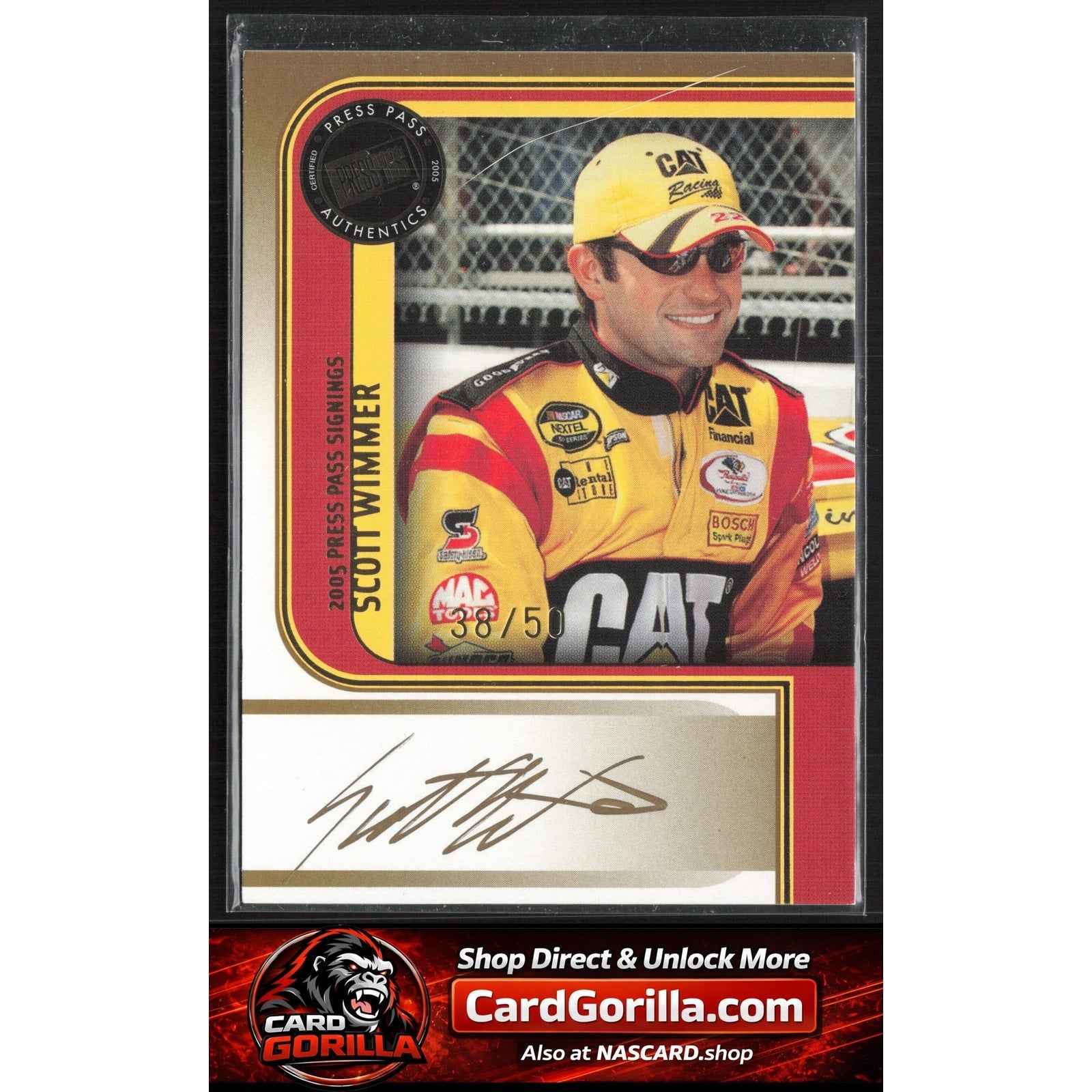 2005 Press Pass #NNO Scott Wimmer Signings Gold #/50