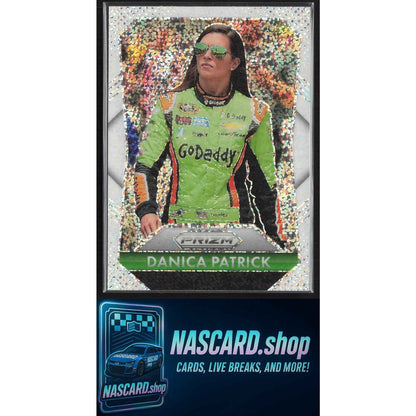 2025 Panini Prizm Racing #188 Danica Patrick White Sparkle Prizm