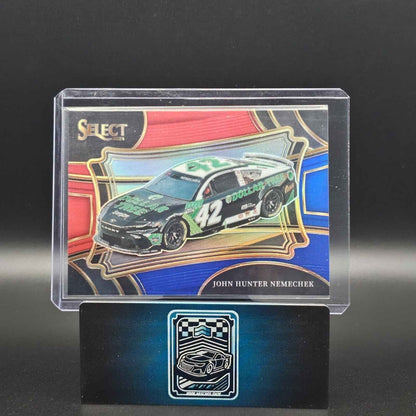 2024 Panini Select - Pit Road Red And Blue Prizm #122 John Hunter Nemechek /149 - NASCARD.shop