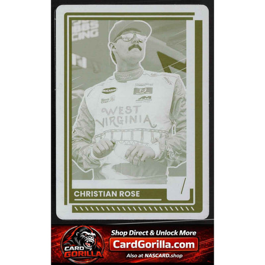 2025 Donruss #30 Christian Rose Printing Plate #1/1