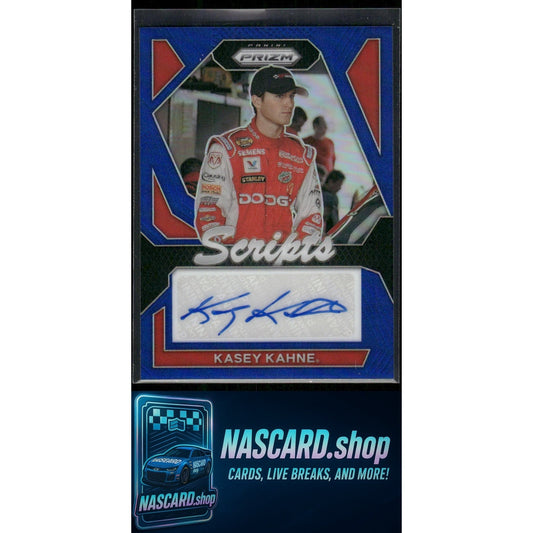 2024 Panini Prizm #S-KKE Kasey Kahne Scripts Blue #/35