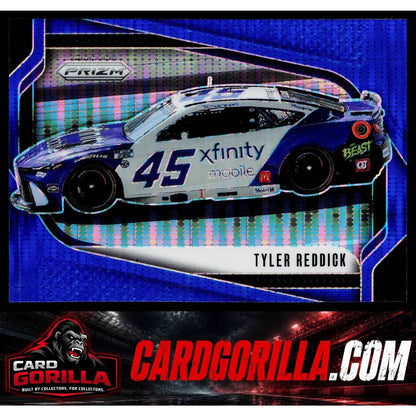 2025 Panini Prizm #134 Tyler Reddick Blue Pulsar #/75