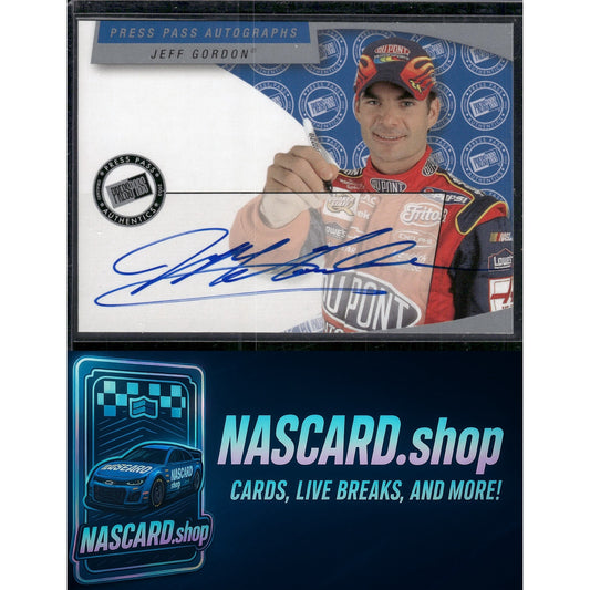 2002 Press Pass Jeff Gordon Autographs - NASCARD.shop