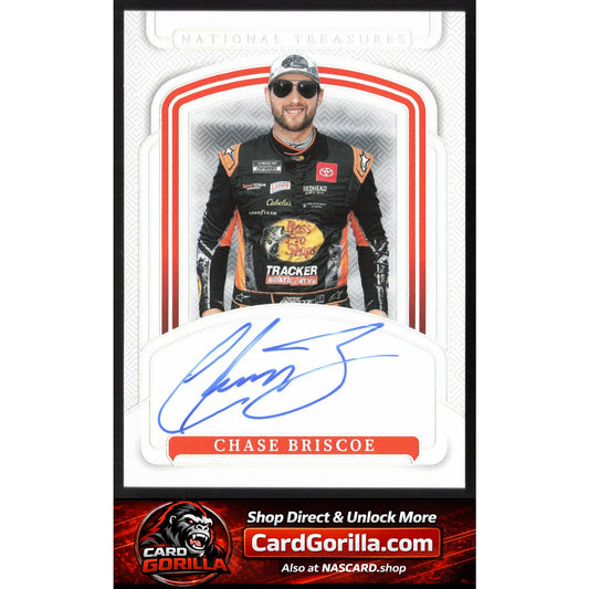 2025 Panini National Treasures #S-CBO Chase Briscoe Signatures Holo Silver #/25