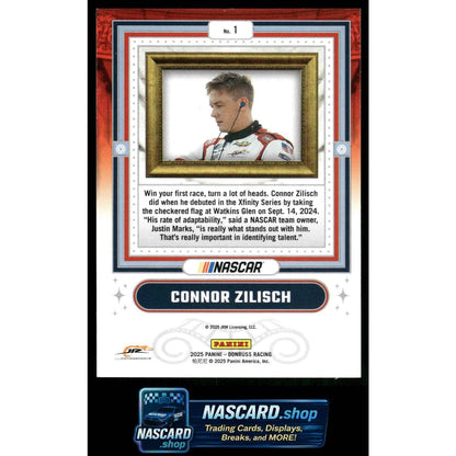 2025 Donruss #1 Connor Zilisch Coming Attractions Holo #/199