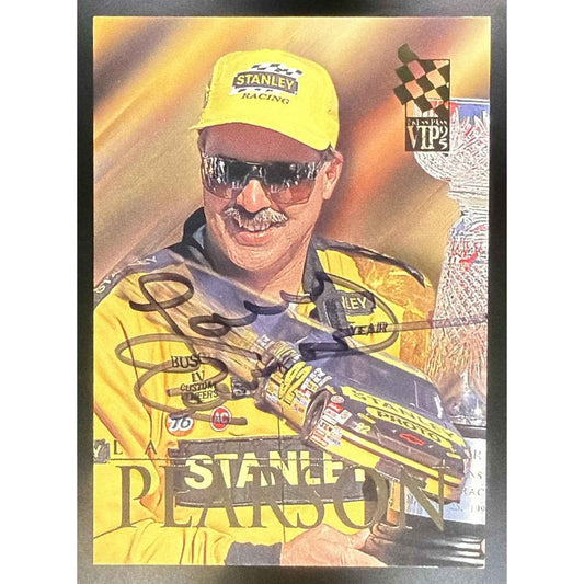 1995 Press Pass VIP Larry Pearson #43 Auto