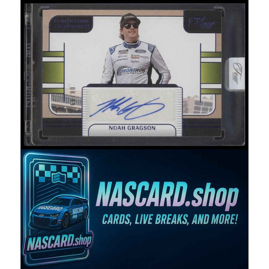 2025 Panini Turn Four #CSS-NGS Noah Gragson Center Stage Signatures Blue #/49