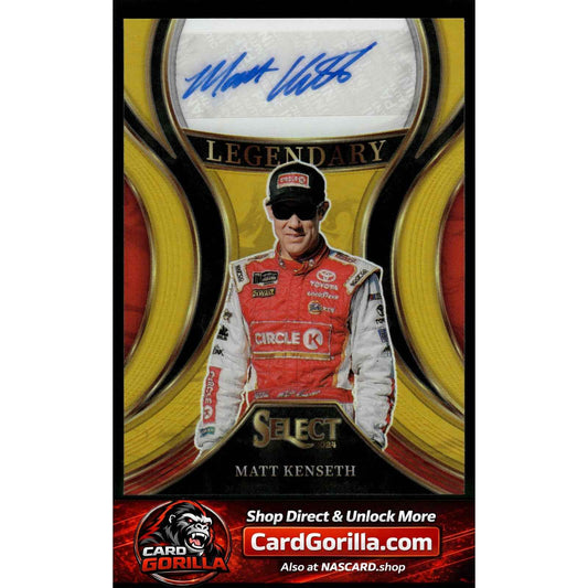2024 Panini Select #LS-MKT Matt Kenseth Legendary Signatures Gold Prizms #/10