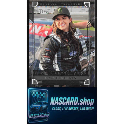 2023 Panini National Treasures #TD23 Hailie Deegan Treasured Drivers #/25