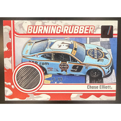 2026 Panini Donruss NASCAR Chase Elliott #2 Burning Rubber Materials Red /99