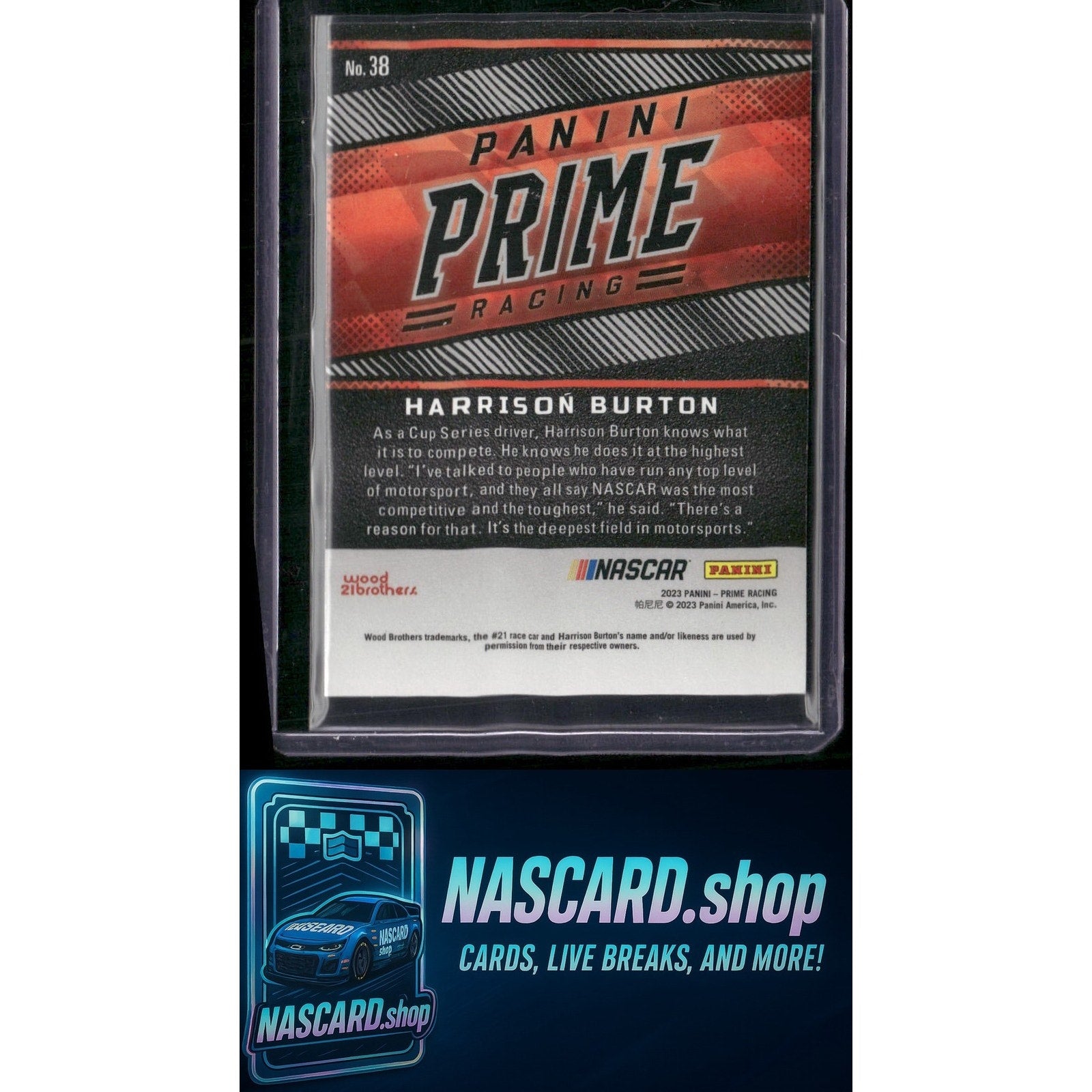 2023 Panini Prime #38 Harrison Burton Purple #/5 - Card Gorilla