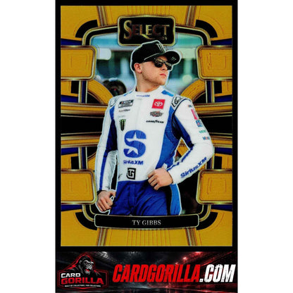 2024 Panini Select #58 Ty Gibbs Gold Prizms #/10