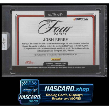 2025 Panini Turn Four #TM-JBY Josh Berry Timeless Moments Holo Silver #/75