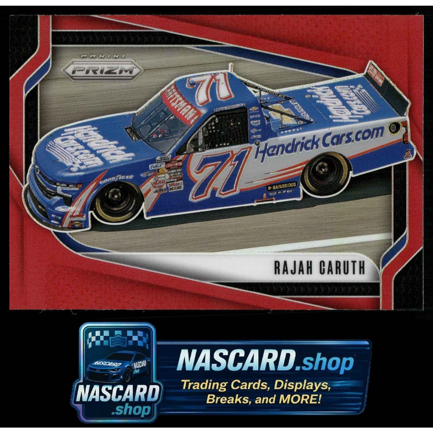 2025 Panini Prizm #123 Rajah Caruth Red #/249