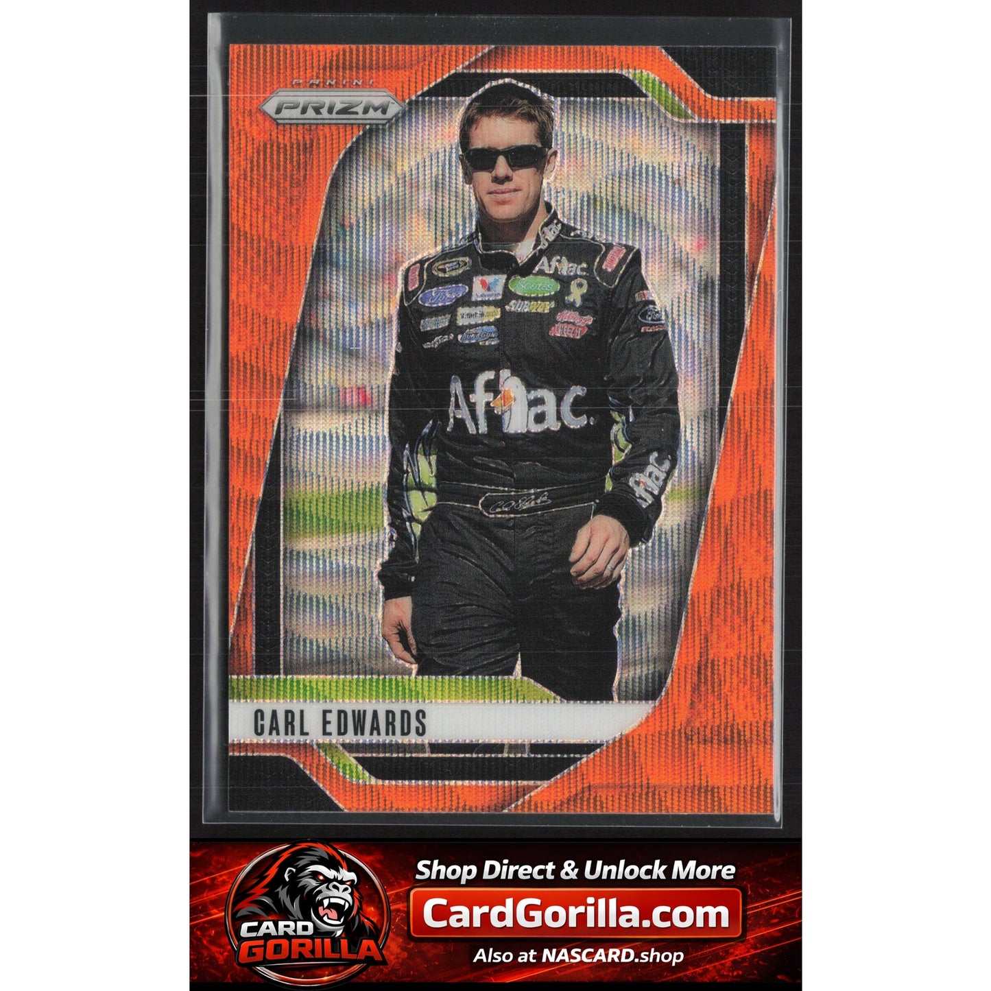 2025 Panini Prizm #93 Carl Edwards Orange Wave #/125
