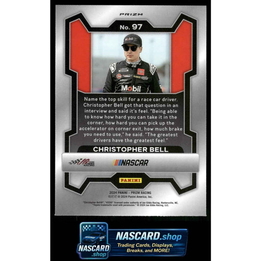 2024 Panini Prizm #97 Christopher Bell White Sparkle