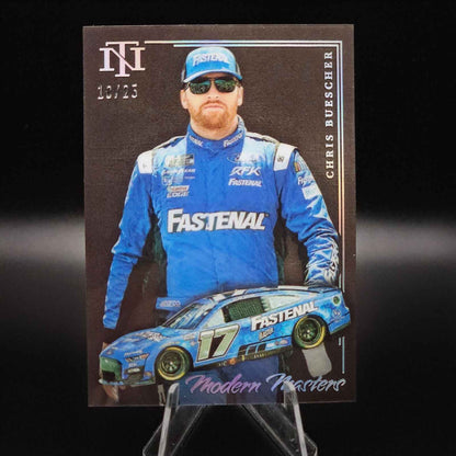 2023 Panini National Treasures - Modern Masters #MM14 Chris Buescher /25 - NASCARD.shop