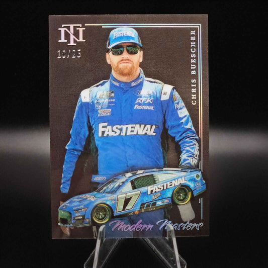 2023 Panini National Treasures - Modern Masters #MM14 Chris Buescher /25 - NASCARD.shop