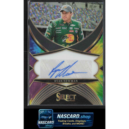 2025 Panini Select #LS-RNM Ryan Newman Legendary Signatures Tie-Dye Prizms #/25