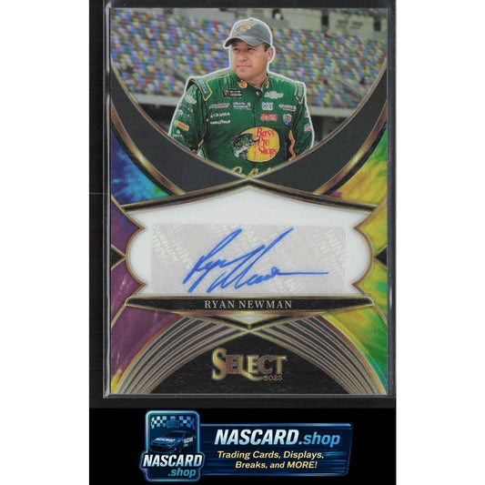2025 Panini Select #LS-RNM Ryan Newman Legendary Signatures Tie-Dye Prizms #/25