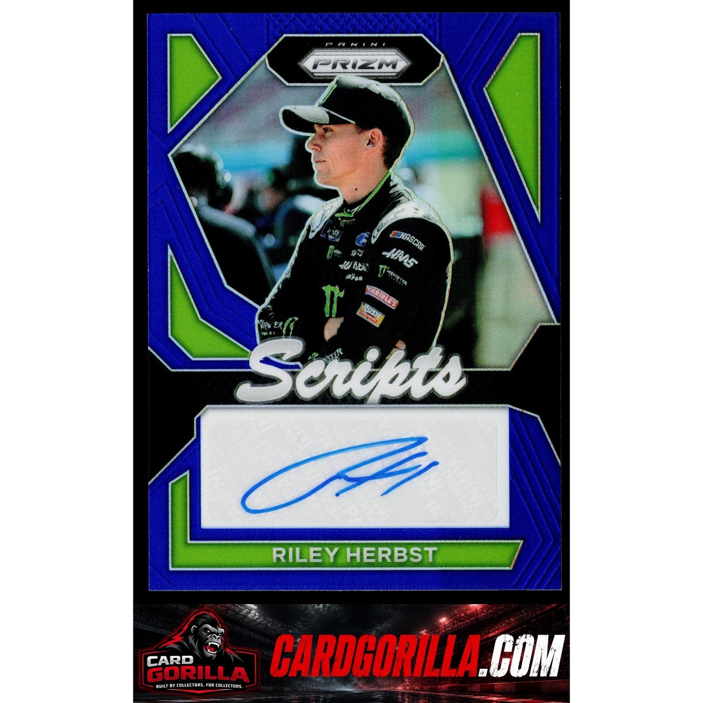 2024 Panini Prizm #S-RHT Riley Herbst Scripts Blue #/49