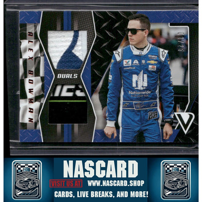 2019 Panini Victory Lane #DS-AB Alex Bowman Dual Swatches Red #/25 - NASCARD.shop