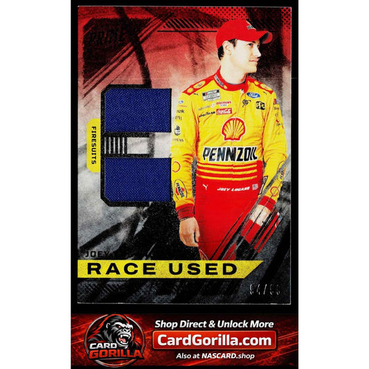 2023 Panini Prime #RUD-JLO Joey Logano Race Used Duals Firesuits #/99