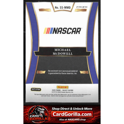 2025 Panini Select #SS-MMD Michael McDowell Selective Swatches Ice Prizms