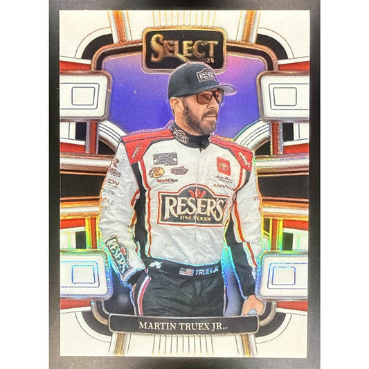 2024 Panini Select Nascar Martin Truex Jr. #65 White Prizms /99 Grandstand
