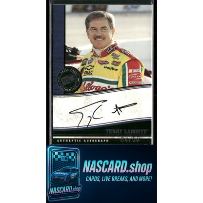 2006 Press Pass Legends Terry Labonte Autographs Black #/50 - Card Gorilla