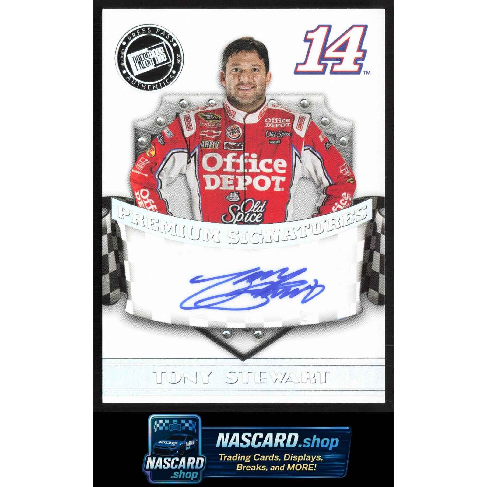 2009 Press Pass Premium #NNO Tony Stewart Premium Signatures