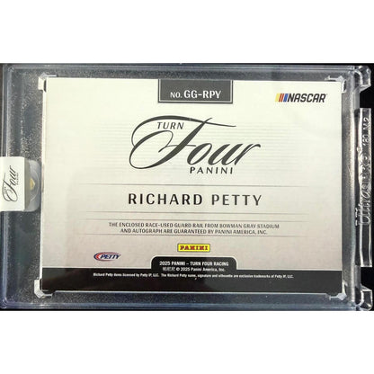 2025 Panini Turn Four #GG-RPY Richard Petty Guarded Graphs Platinum #1/1