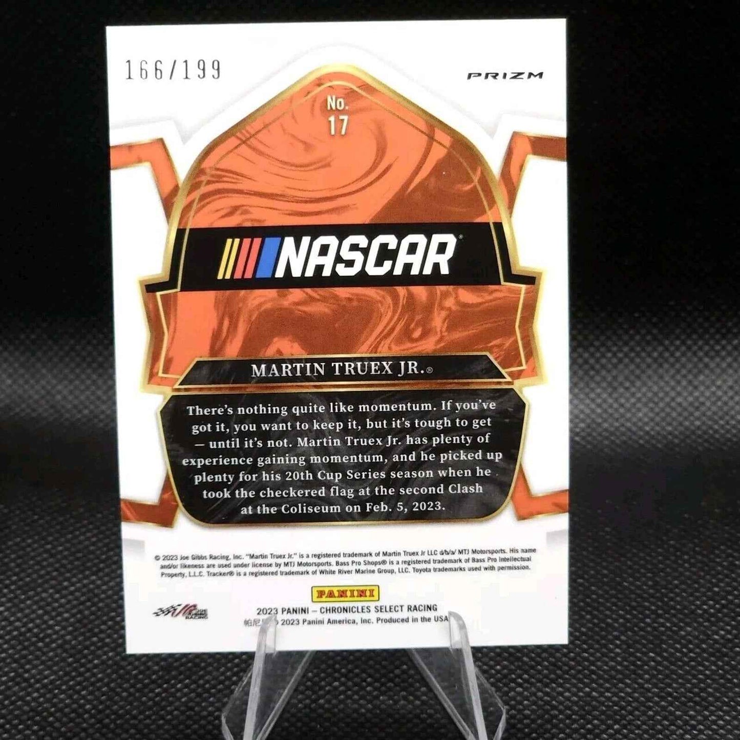 2023 Chronicles Select Blue #17 Martin Truex Jr - 166/199 - NASCARD.shop