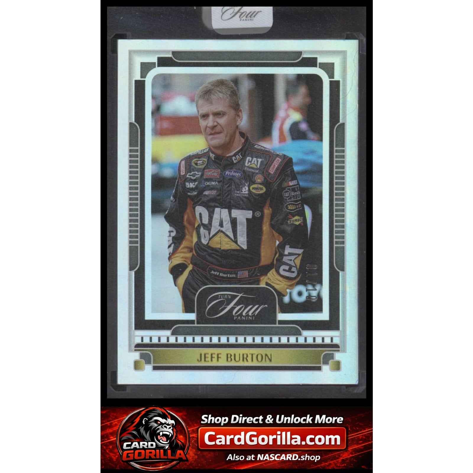 2025 Panini Turn Four #60 Jeff Burton Gold #/10