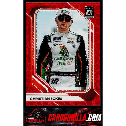 2026 Donruss #94 Christian Eckes Optic Red Velocity #/199