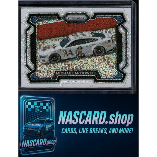 2024 Panini Prizm #24 Michael McDowell White Sparkle