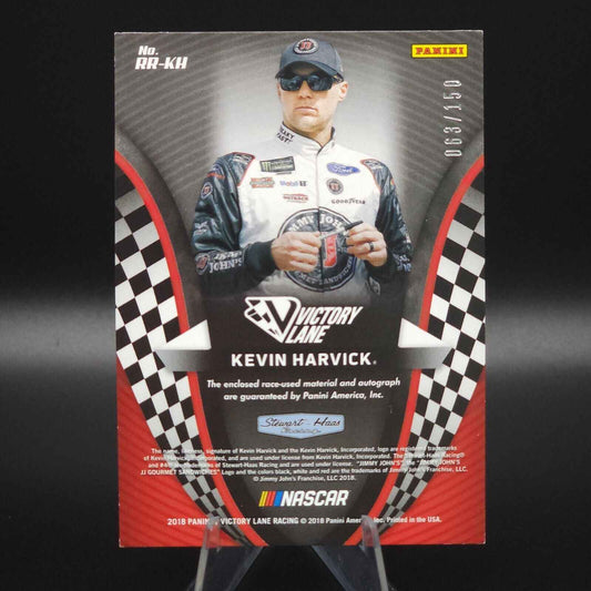 2018 Panini Victory Lane - Remarkable Remnants #RR-KH Kevin Harvick /150 - NASCARD.shop
