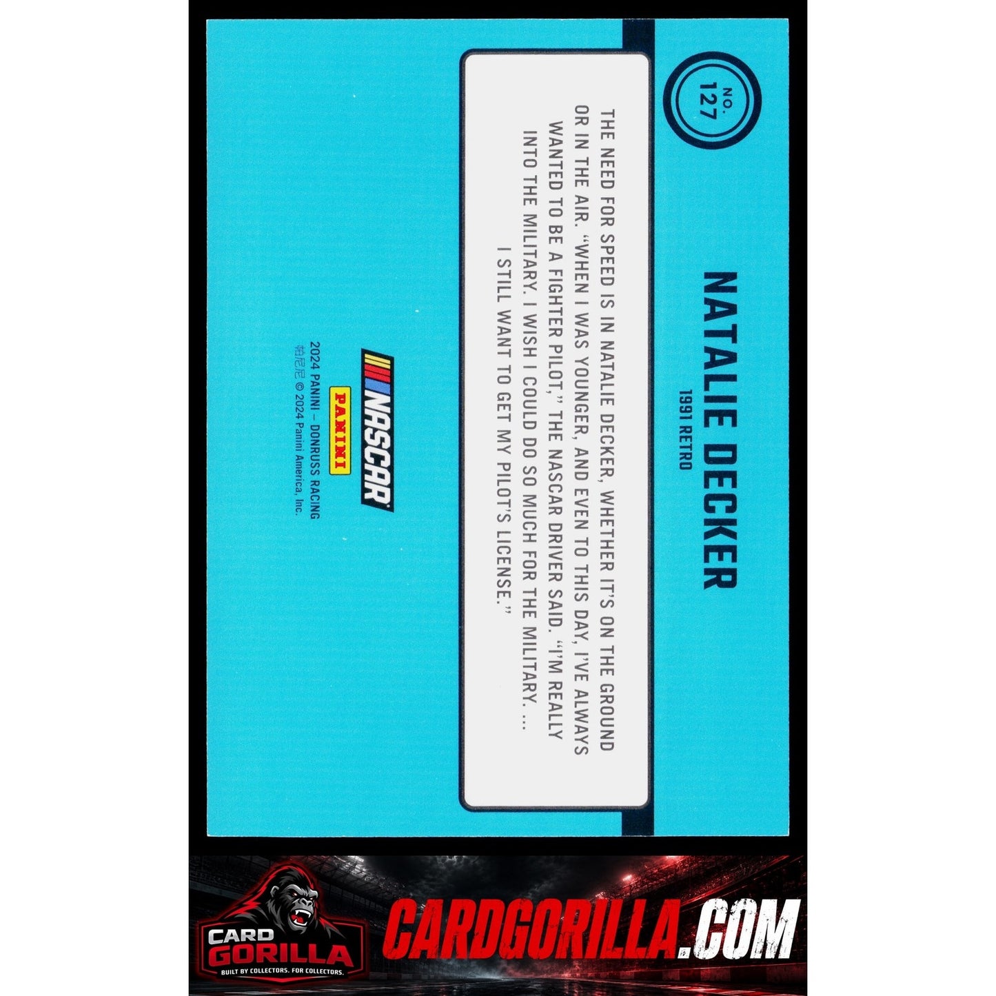 2024 Donruss #127 Natalie Decker Numbers #/53