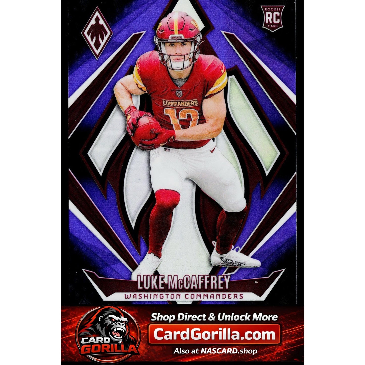 2024 Panini Phoenix #218 Luke McCaffrey Purple