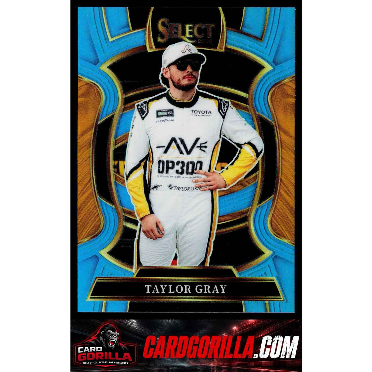 2026 Panini Select #88 Taylor Gray Light Blue Prizms #/199