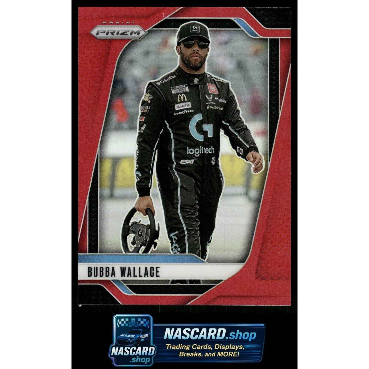 2025 Panini Prizm #19 Bubba Wallace Red #/249