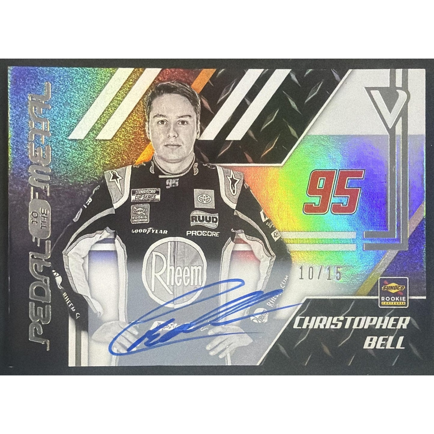 2020 Panini Chronicles Christopher Bell #36 Pedal to the Metal Auto 10/15