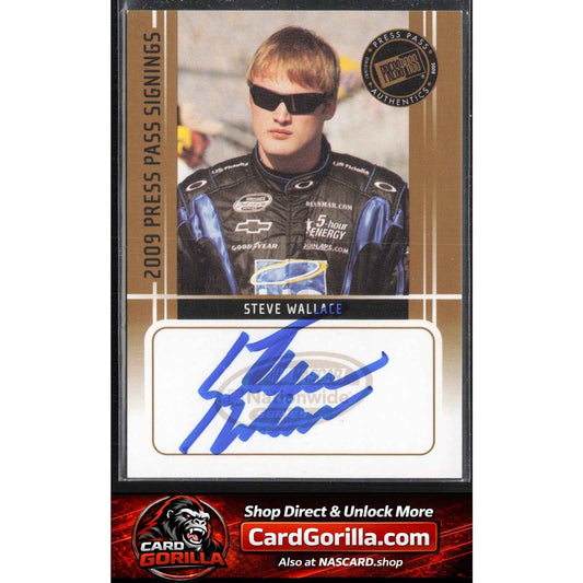 2009 Press Pass #NNO Steve Wallace Press Pass Signings Gold