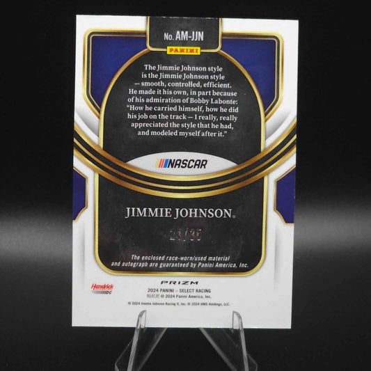 2024 Panini Select Autopgraphed Memorabilia Silver Prizm Jimmie Johnson /35 - NASCARD.shop