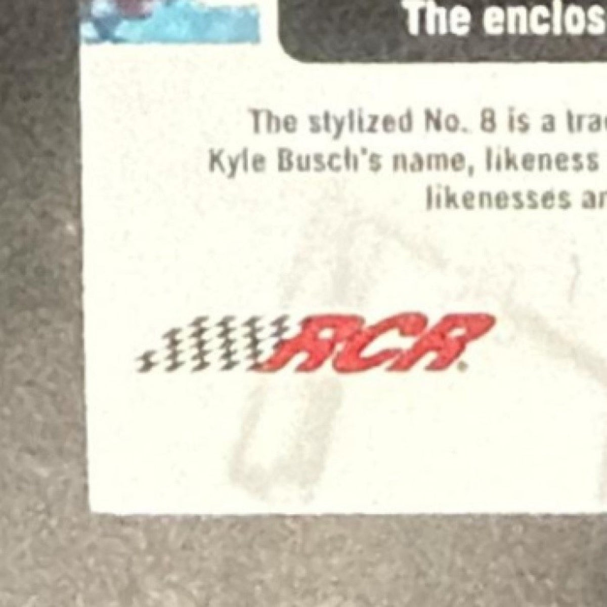 2024 Panini Donruss Kyle Busch #SU-KB Suited Up Swatches Blue MEM